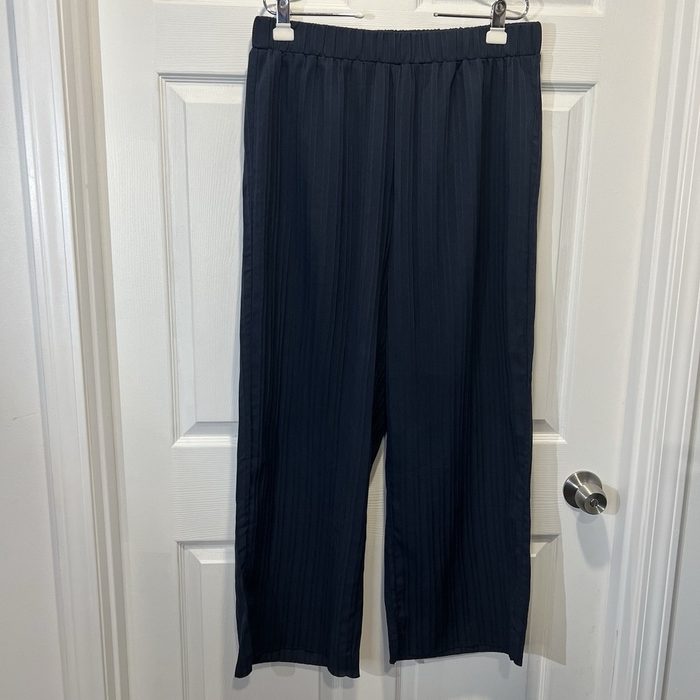 Shien navy blue Wide Leg Pants 2XL